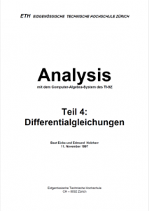 Skript Analysis mit dem CAS des TI-92, Differentialgleichungen