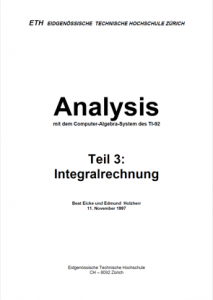 Skript Analysis mit dem CAS des TI-92, Integralrechnung