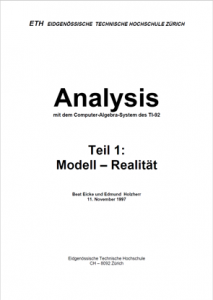 Skript Analysis mit dem CAS des TI-92, Modell und Realität